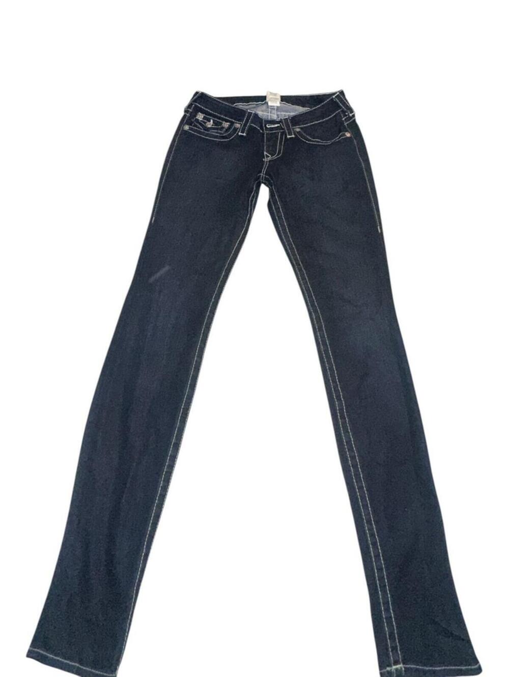True Religion Skinny Silver Embellished Jeans Women’s Sz 27